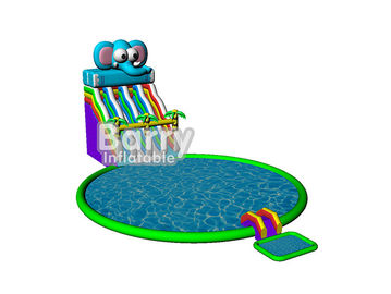 L'été badine les jeux de parc de jeu, parc aquatique gonflable d'éléphant avec du CE, EN14960