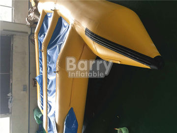 Jouet gonflable gonflable de l'eau de bateau de banane de jeu de l'eau de bateau de jouet de sièges du jaune 8
