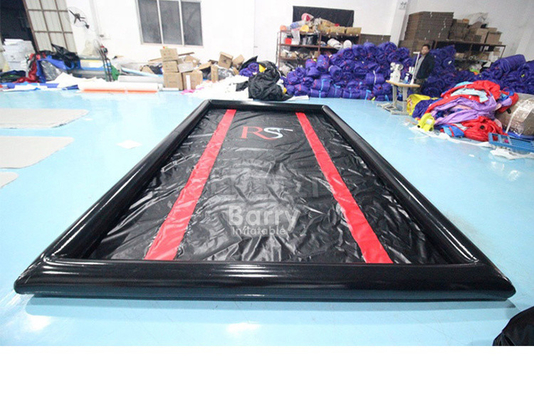 Prix bon marché PVC souple gonflable couleur lave-auto tapis de nettoyage garage tapis de confinement de sol en plastique